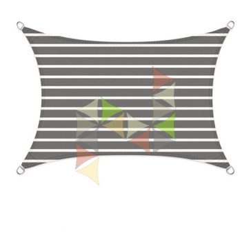   3 x 4 m - es napvitorla [Standard HDPE BASIC - Fehér-Grafitszürke]