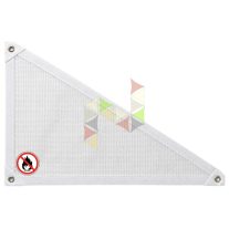 3,2 x 3,2 x 4,5 m - es napvitorla [MESH - Fehér]