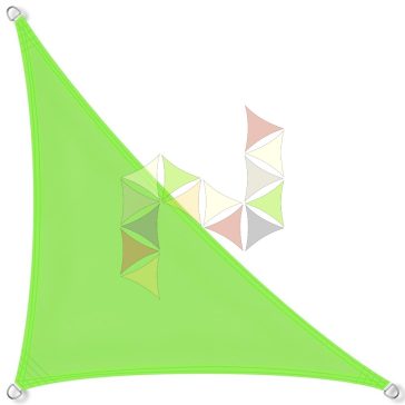  3 x 3 x 4,2 m - es napvitorla [Standard PLUS PES - Világoszöld]