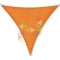 3,3 x 3,3 x 3,3 m - es napvitorla [PRE 950 HDPE - Sunset orange (950 050)]