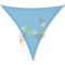 3,3 x 3,3 x 3,3 m - es napvitorla [PRE 950 HDPE - Ocean blue (950 080)]