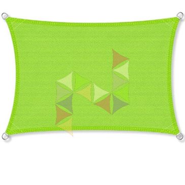 3 x 4 m - es napvitorla [PRE 950 HDPE - Lime (950 130)]