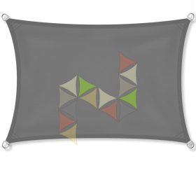 4 x 7 m - es napvitorla [Standard PES - Grafitszürke]