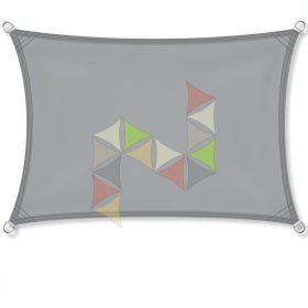   3,5 x 5 m - es napvitorla [Standard PLUS PES - Világosszürke]