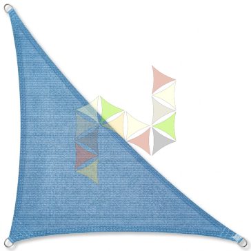   3,6 x 3,6 x 5,1 m - es napvitorla [PRE 950 HDPE - Ocean blue (950 080)]