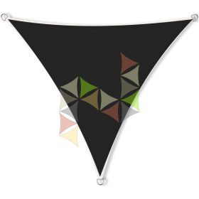   3,6 x 3,6 x 3,6 m - es napvitorla [Standard MAX HDPE - Fekete]