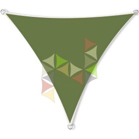   3,6 x 3,6 x 3,6 m - es napvitorla [Standard MAX HDPE - Oliva]