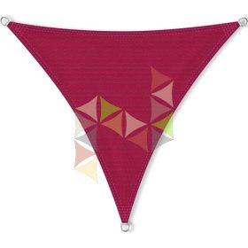   3,6 x 3,6 x 3,6 m - es napvitorla [Standard PLUS HDPE - Borvörös]