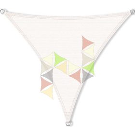   3,6 x 3,6 x 3,6 m - es napvitorla [Standard PLUS HDPE - Fehér]