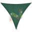 3,8 x 3,8 x 3,8 m - es napvitorla [PRE 950 HDPE - Dark green (950 180)]