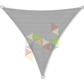   3 x 3 x 3 m - es napvitorla [Standard HDPE BASIC - Világosszürke]