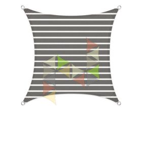   3 x 3 m - es napvitorla [Standard HDPE BASIC - Fehér-Grafitszürke]