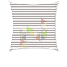   3 x 3 m - es napvitorla [Standard PLUS HDPE - Fehér-Világosszürke]