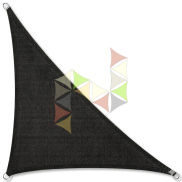 4 x 4 x 5,8 m - es napvitorla [Standard MAX HDPE - Fekete]