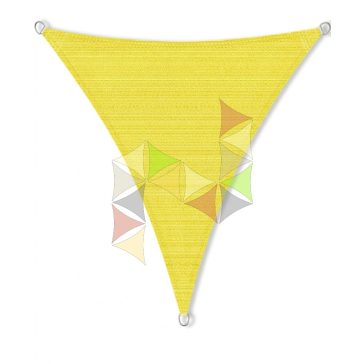   4,5 x 4 x 4 m - es napvitorla [PRE 950 HDPE - Sunshine yellow (950 040)]