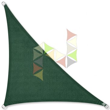   4,5 x 4,5 x 6,3 m - es napvitorla [PRE 950 HDPE - Dark green (950 180)]