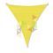 4 x 5 x 5 m - es napvitorla [PRE 950 HDPE - Sunshine yellow (950 040)]