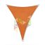 4 x 5 x 5 m - es napvitorla [PRE 950 HDPE - Sunset orange (950 050)]