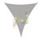 4 x 5 x 5 m - es napvitorla [PRE 950 HDPE - Light grey (950 170)]