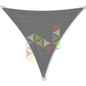   4,5 x 4,5 x 4,5 m - es napvitorla [Standard HDPE - Grafitszürke]