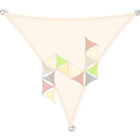   4,6 x 4,6 x 4,6 m - es napvitorla [Standard PLUS PES - Krém]