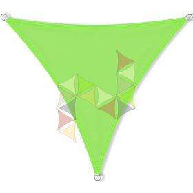   4,6 x 4,6 x 4,6 m - es napvitorla [Standard PLUS PES - Világoszöld]