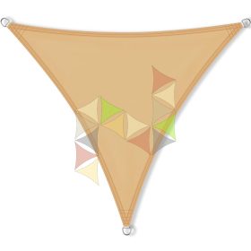   4,6 x 4,6 x 4,6 m - es napvitorla [Standard PES UPF 50+ - Homok]