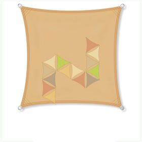 3,6 x 3,6 m - es napvitorla [Standard PES - Homok]