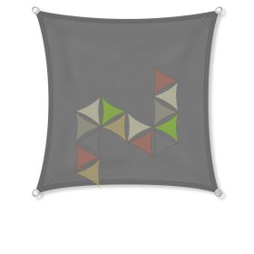 4 x 4 m - es napvitorla [Standard PES MAX - Grafitszürke]