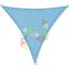 5 x 5 x 5 m - es napvitorla [PRE 950 HDPE - Ocean blue (950 080)]