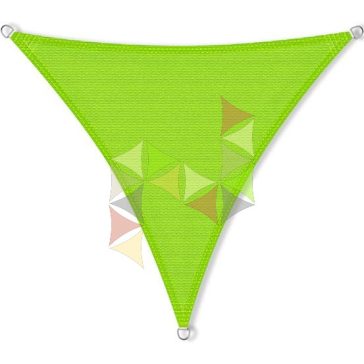 5 x 5 x 5 m - es napvitorla [Standard MAX HDPE - Lime]