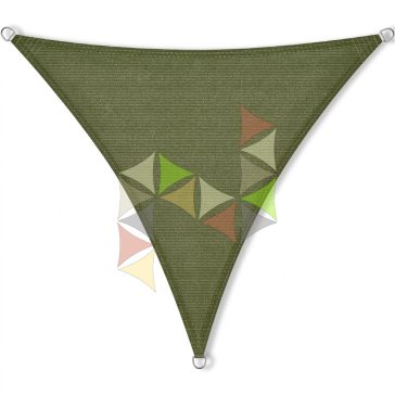5 x 5 x 5 m - es napvitorla [Standard MAX HDPE - Oliva]