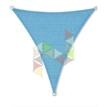   6 x 5 x 5 m - es napvitorla [PRE 950 HDPE - Ocean blue (950 080)]