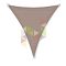 6 x 5 x 5 m - es napvitorla [PRE 950 HDPE - Schlammgrau (950 160)]