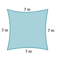 7 x 7 m
