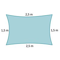 1,5 x 2,5 m