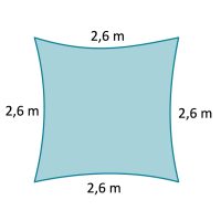 2,6 x 2,6 m