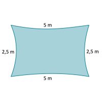 2,5 x 5 m