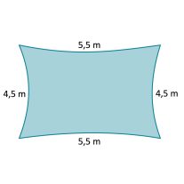 4,5 x 5,5  m