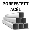 Porfestett acél